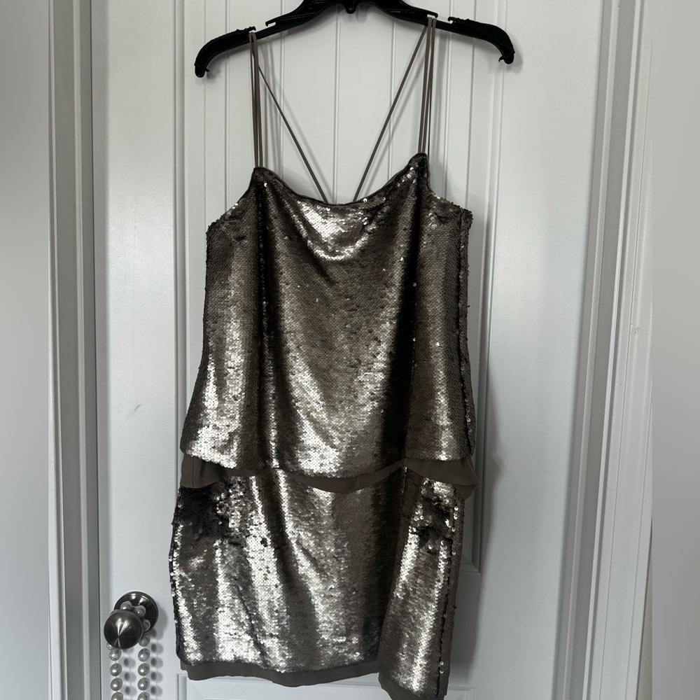 Gold Sequin Dress